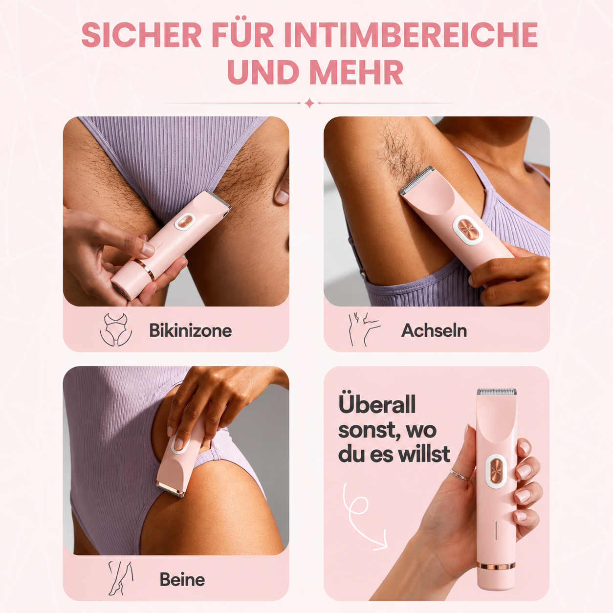 Lumieria™ SmoothShave Pro – 2-in-1 Damen Körperrasierer